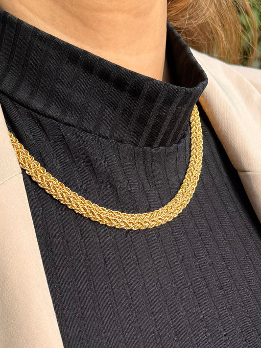 Gold Halskette - Geflochten