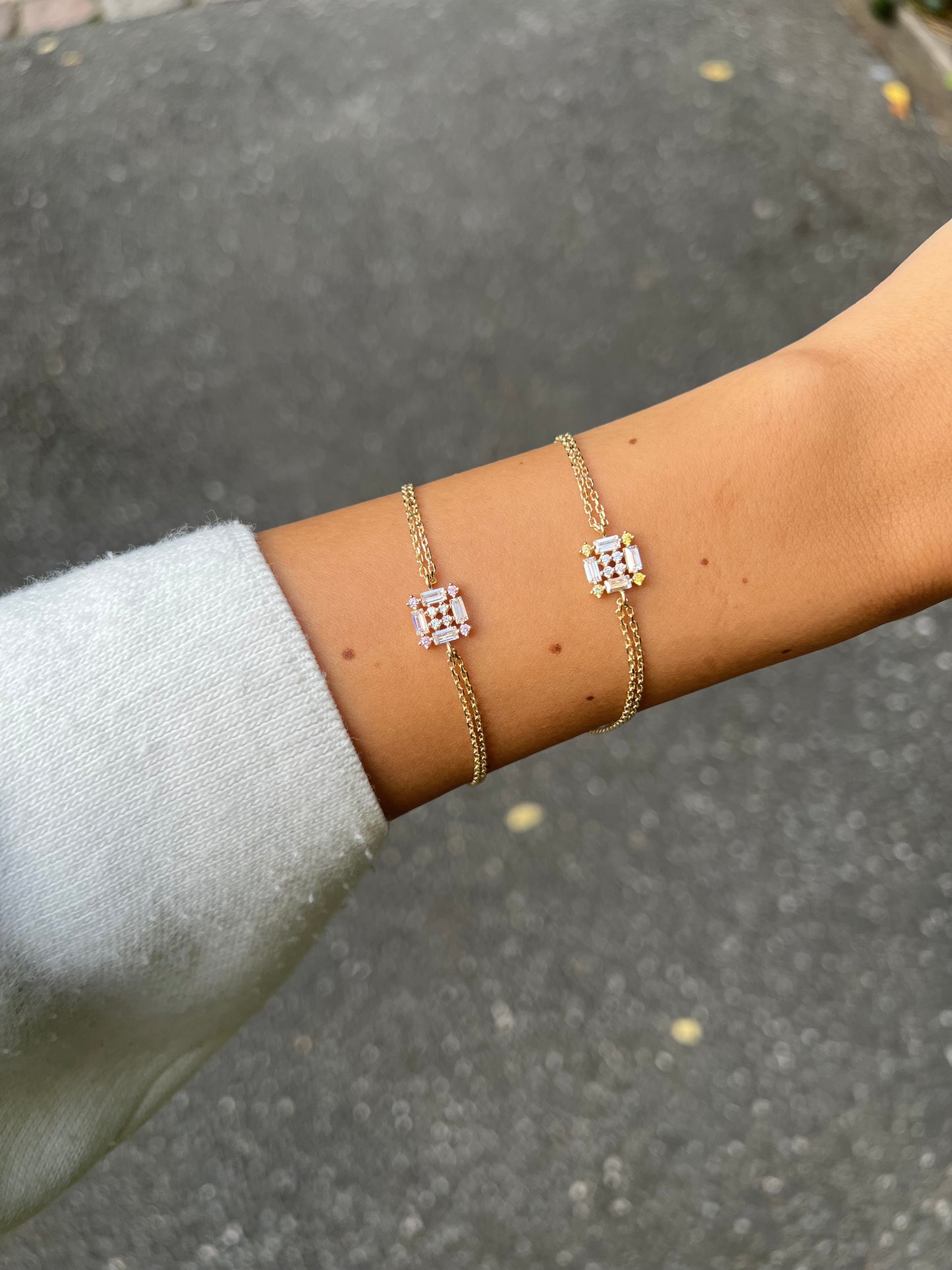 Gold Armband - Baguette