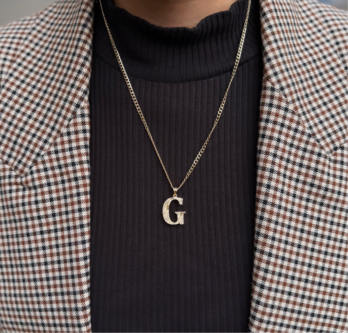 Gold Anhänger - Buchstabe G