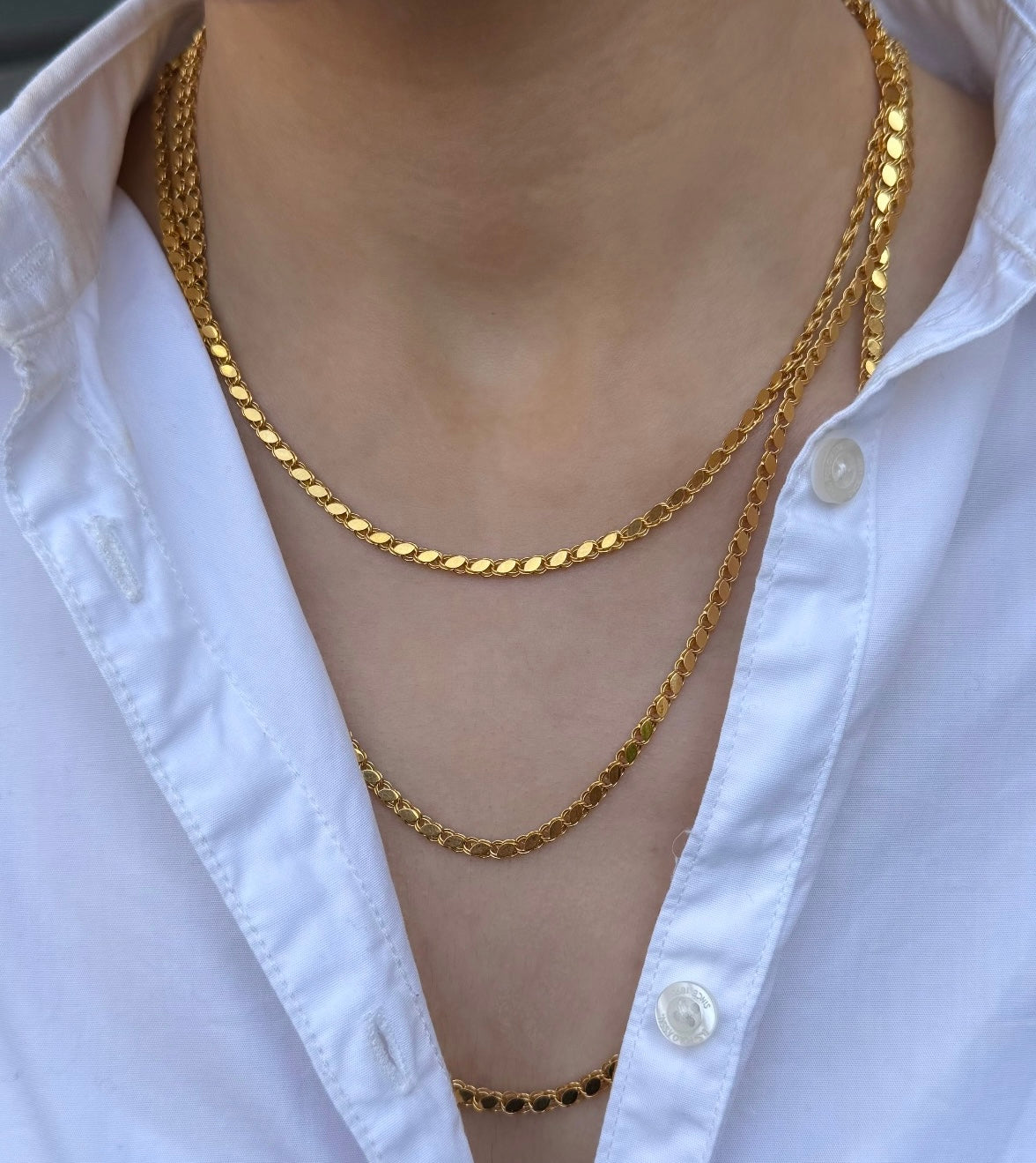 Gold Halskette - Pullu