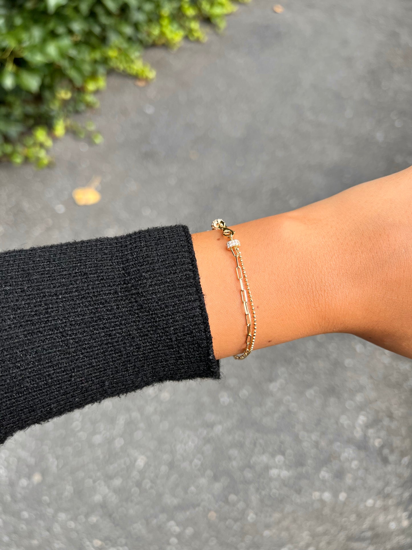 Gold Armband - Zweireihig