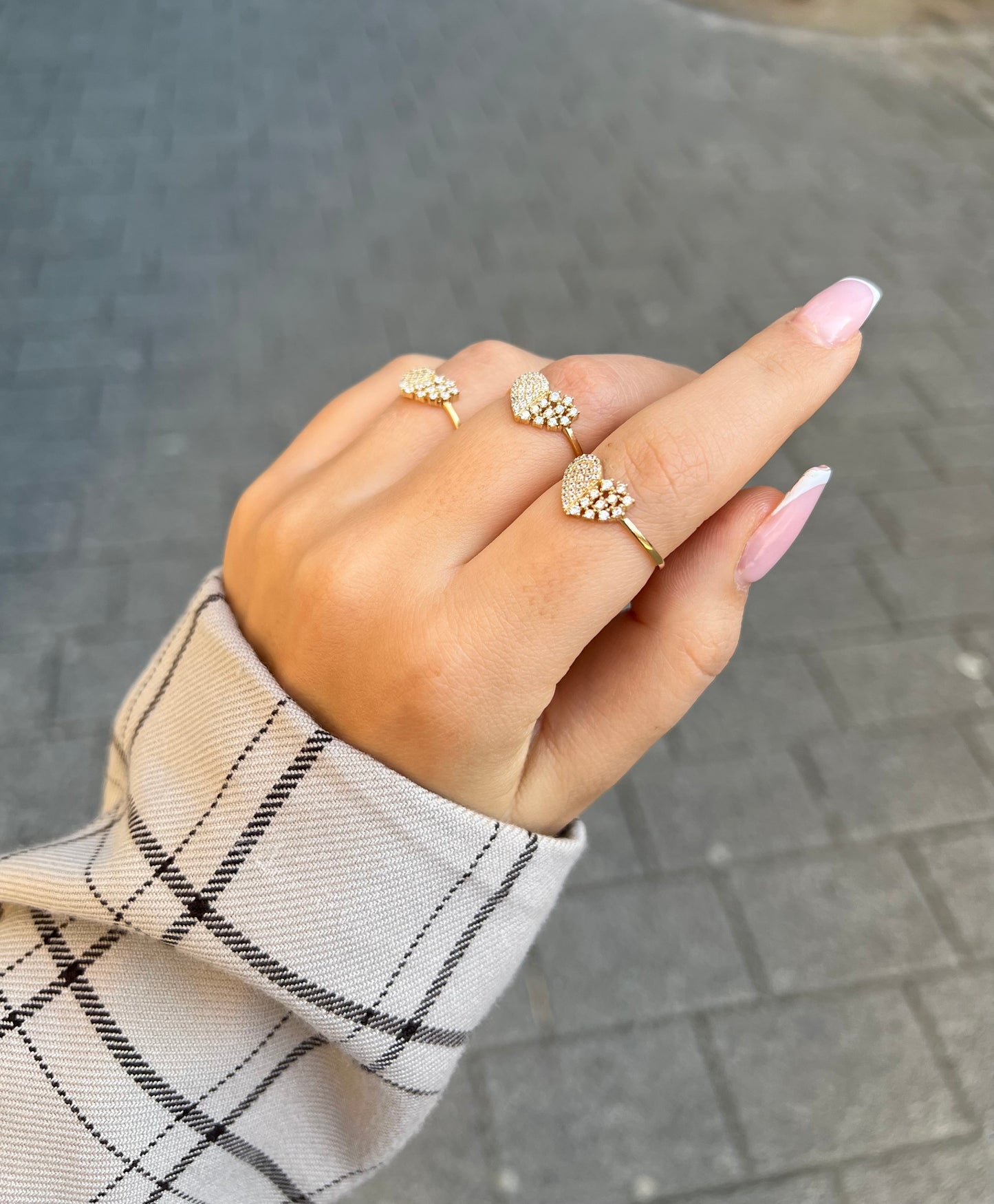 Gold Ring - Herz mit Zirkonia
