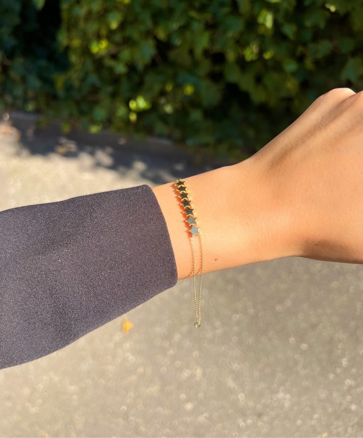 Gold Armband - Sternreihe