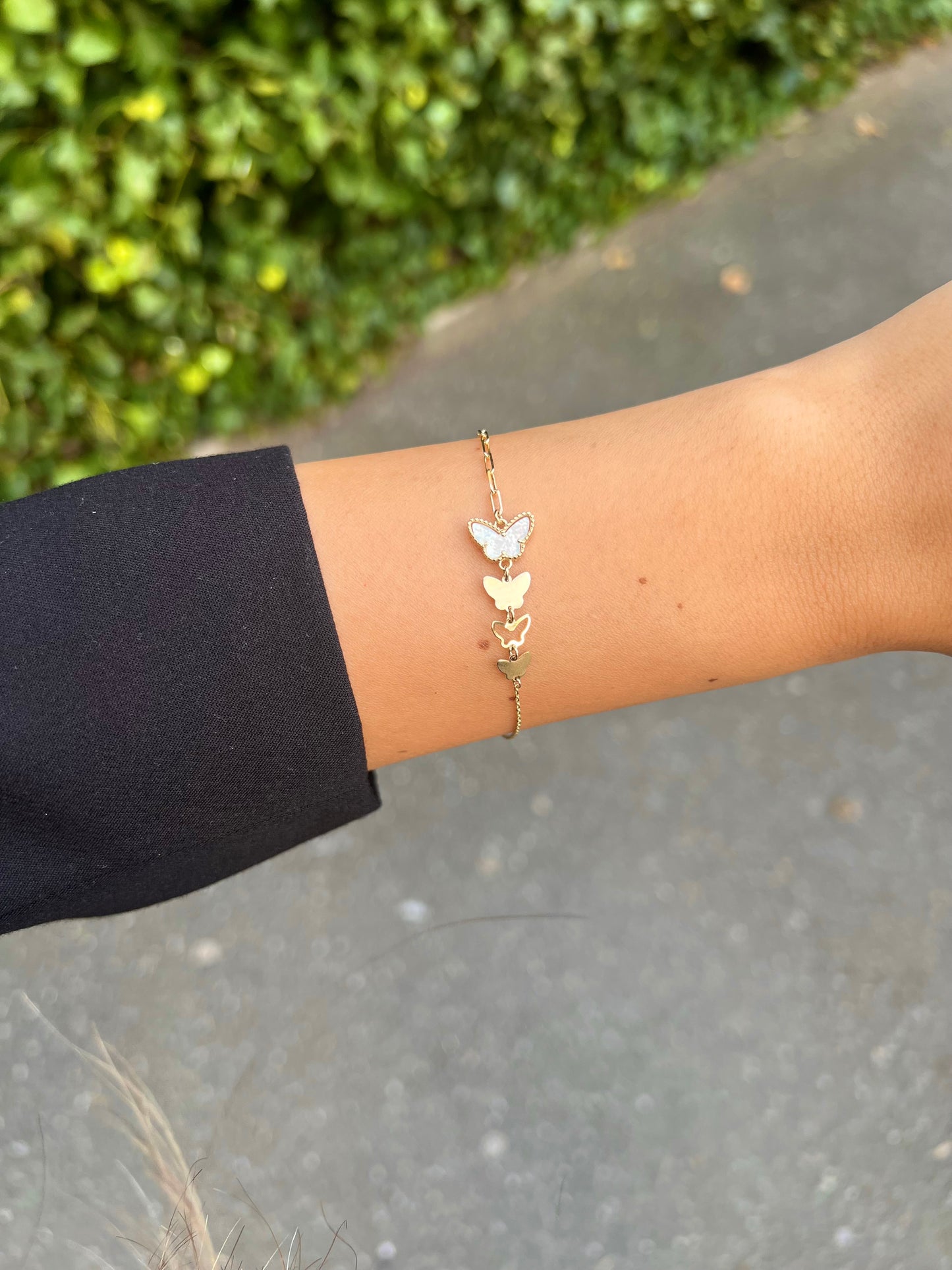 Gold Armband - Schmetterling