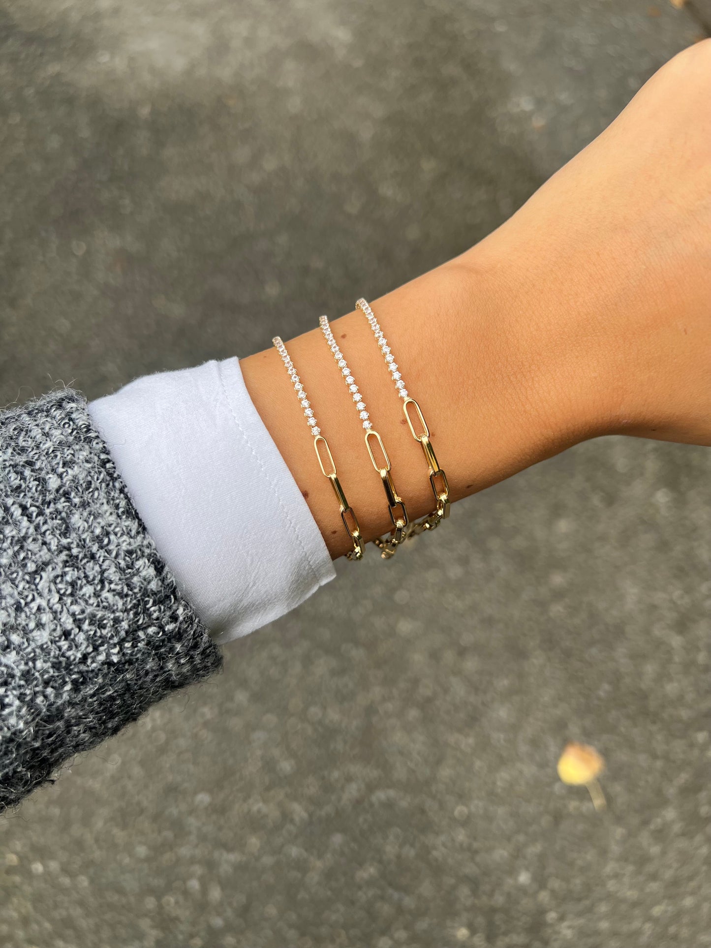 Gold Armband - Atac Tennis Modell