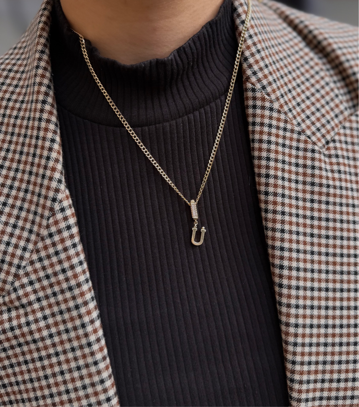 Gold Anhänger - Charm U