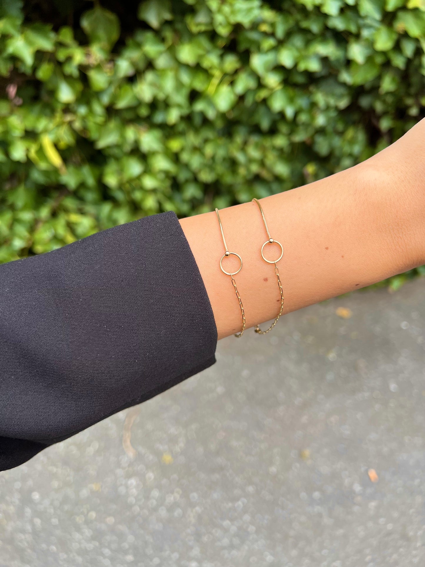 Gold Armband - Kreis