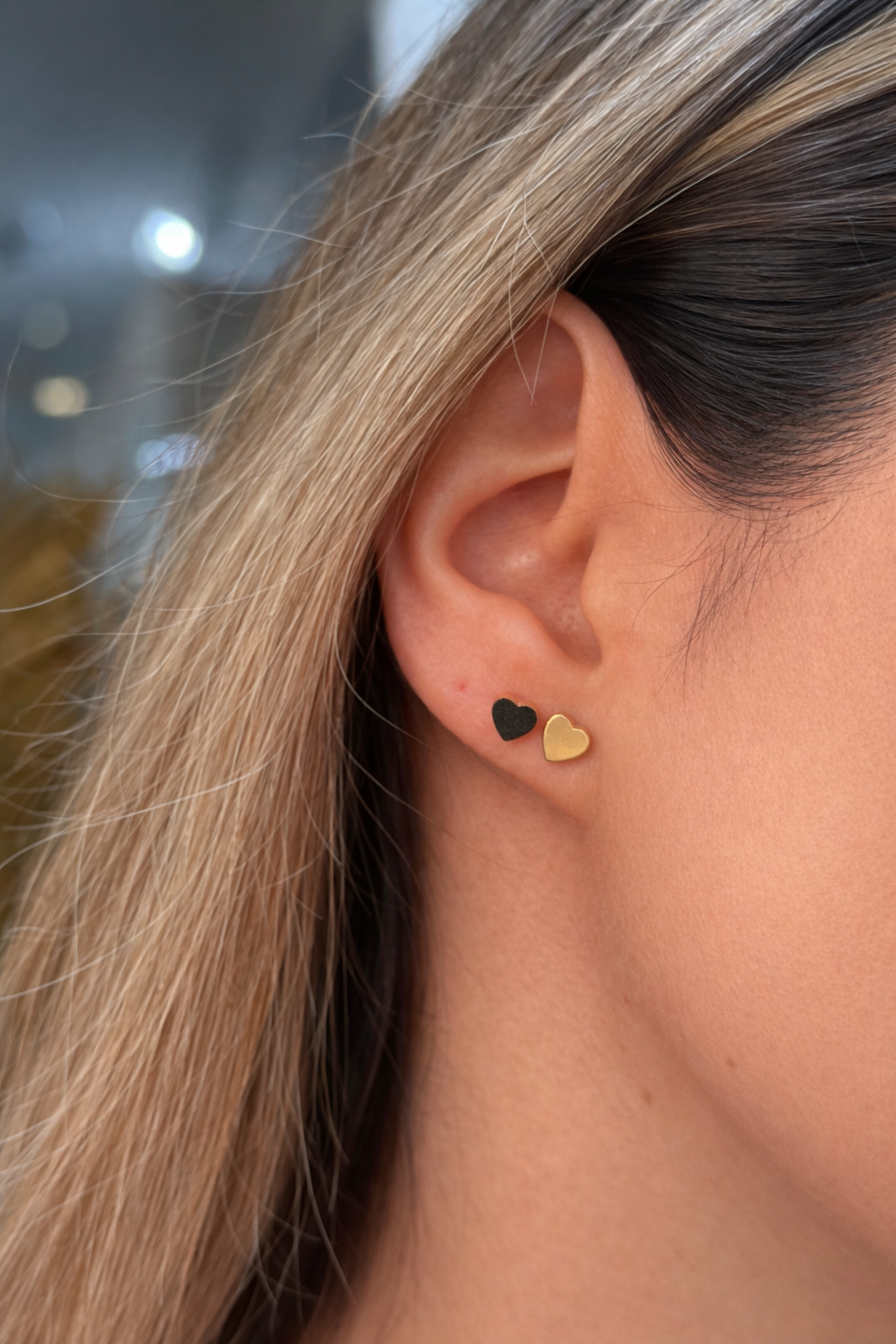 Gold Ohrringe - Herz