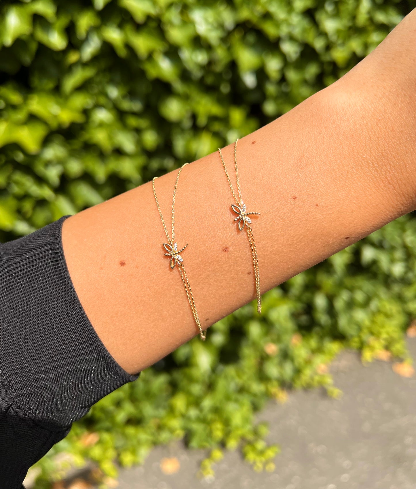 Gold Armband - Schmetterling