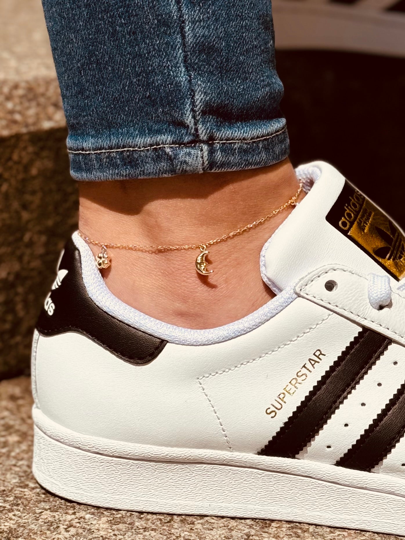 Gold Fuẞkettchen - Celestial Love Anklet