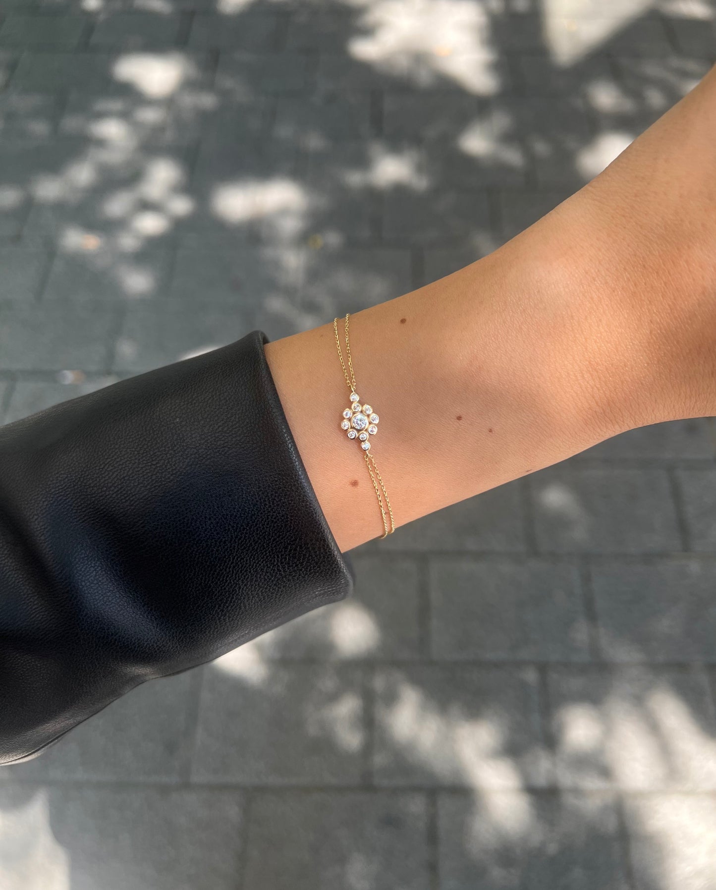 Gold Armband - Blume