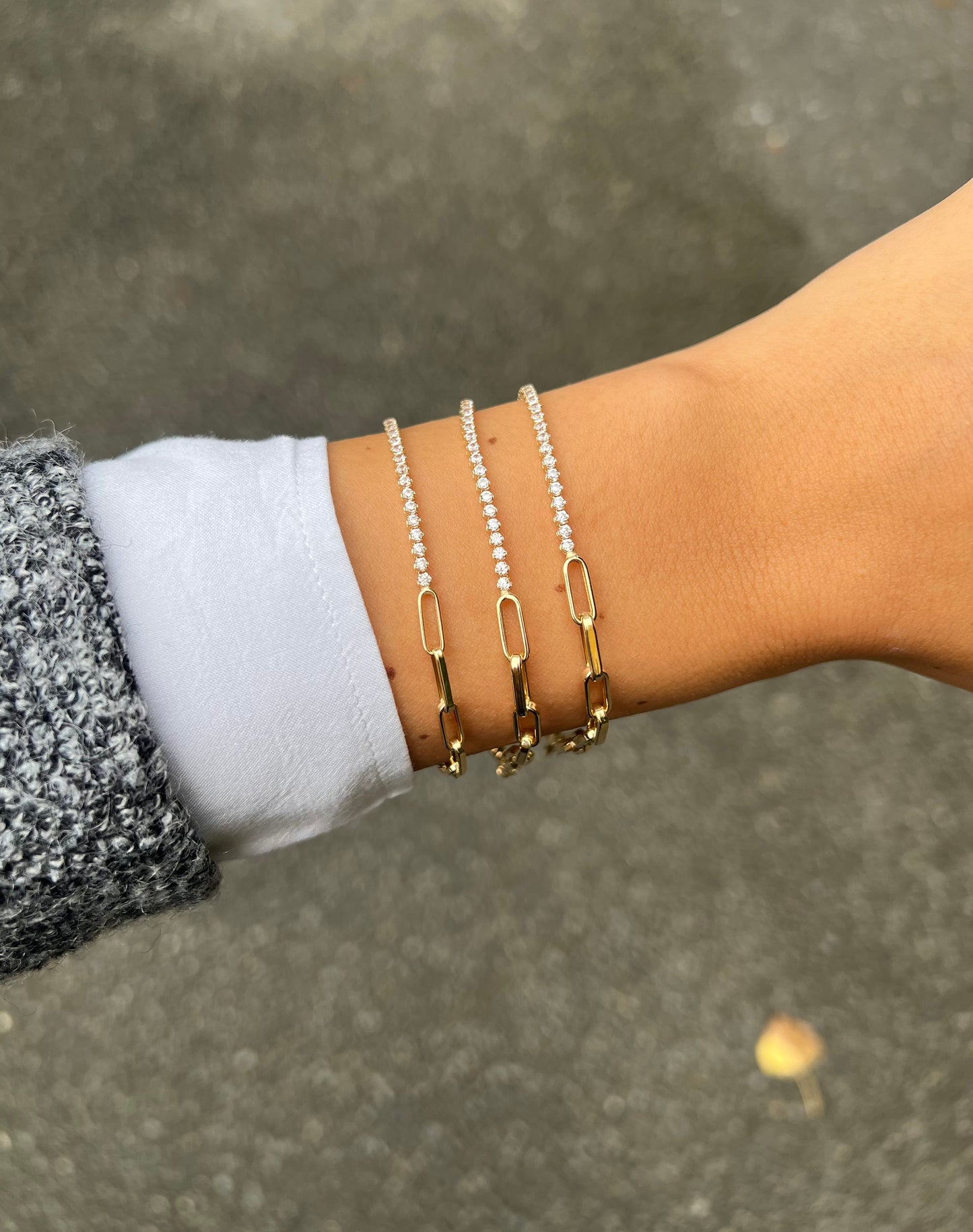 Gold Armband - Atac Tennis Modell