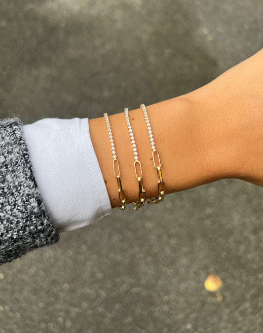 Gold Armband - Atac Tennis Modell