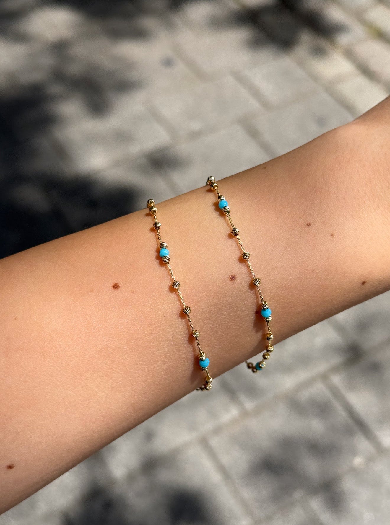 Gold Armband - Turkuaz