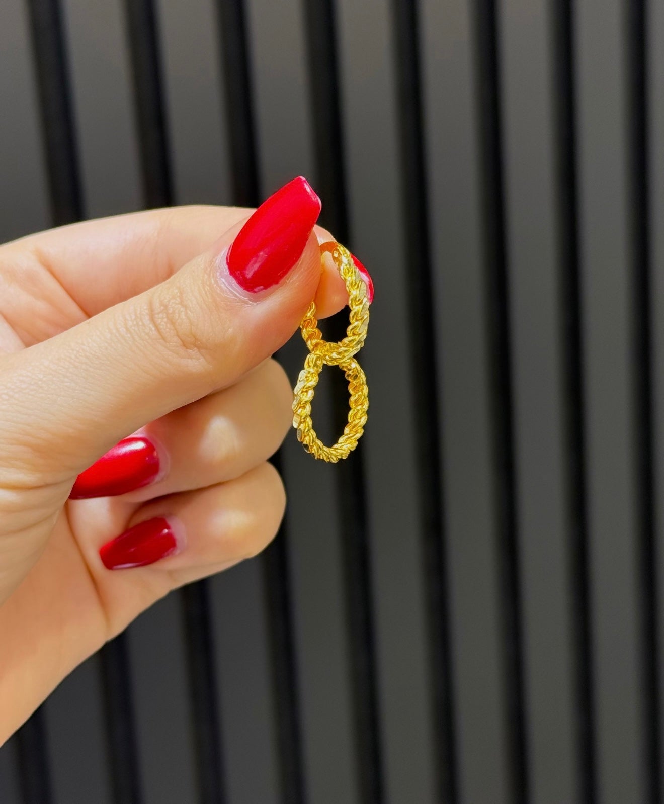 Gold Creolen - Üclü Burma