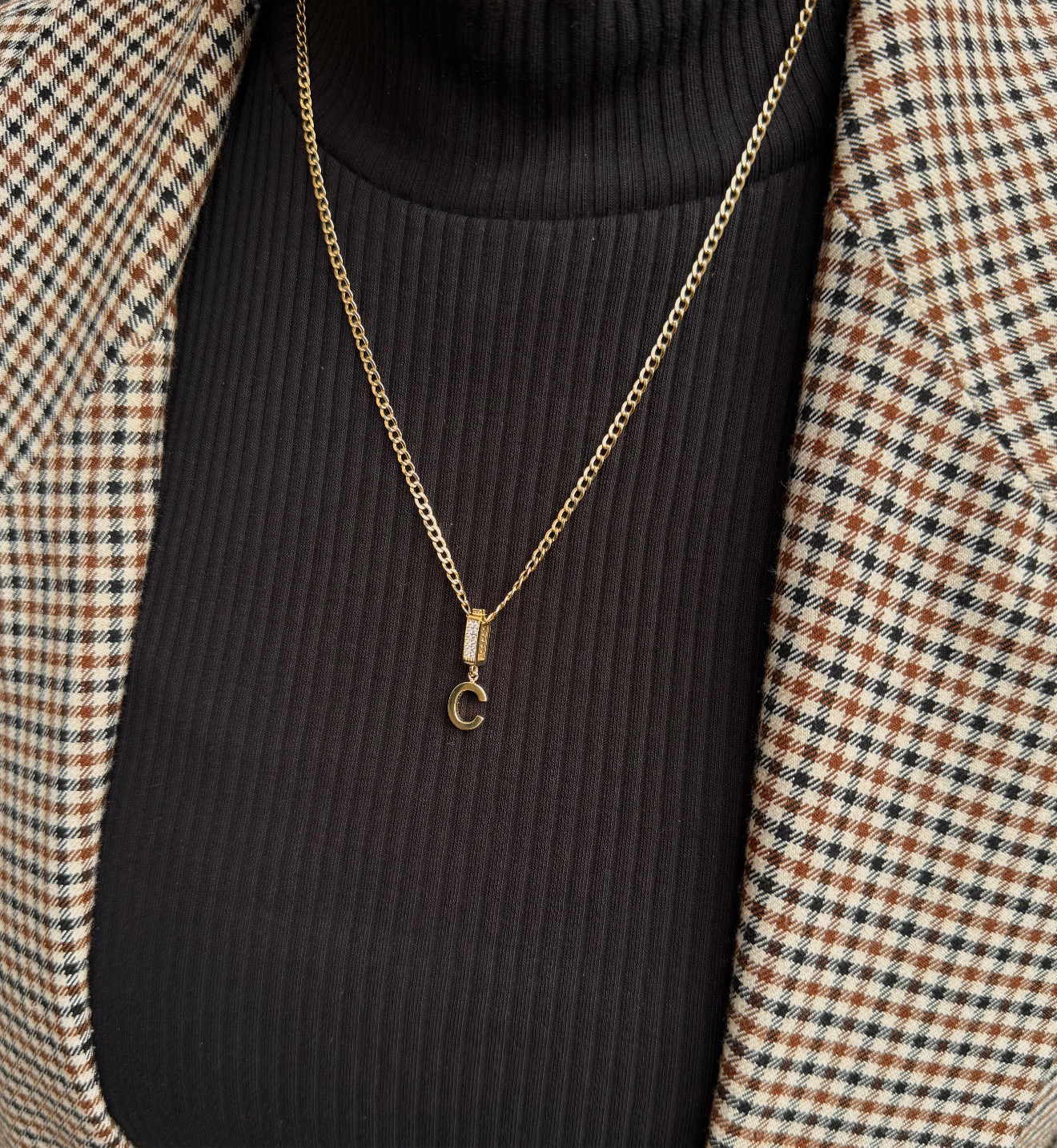 Gold Anhänger - Charm C