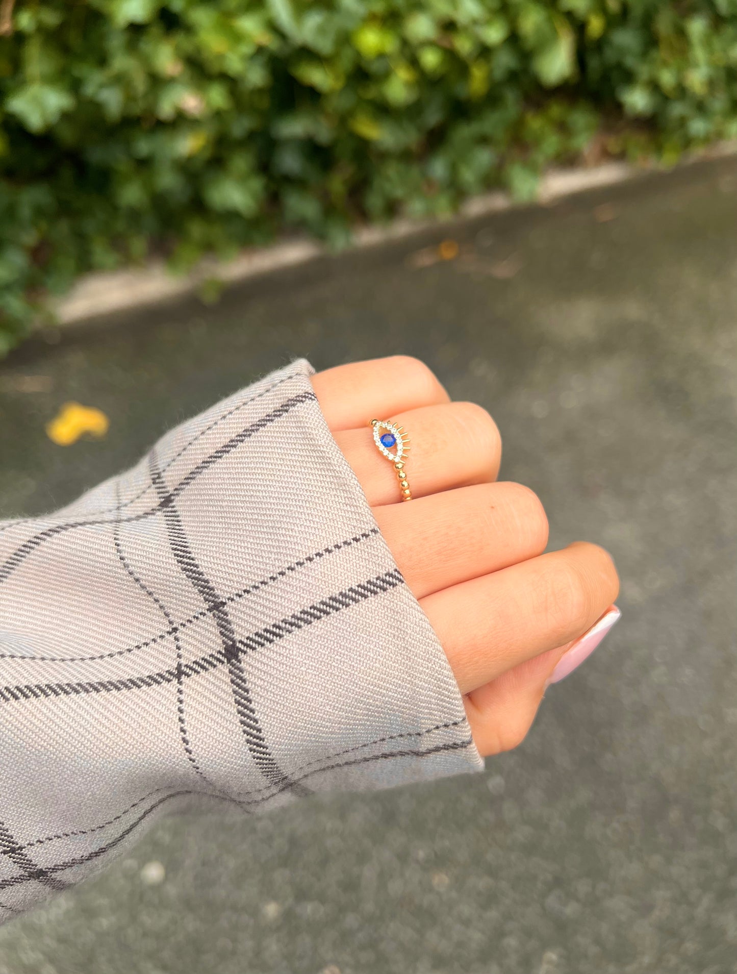 Gold Ring - Nazar Dunkel Blau