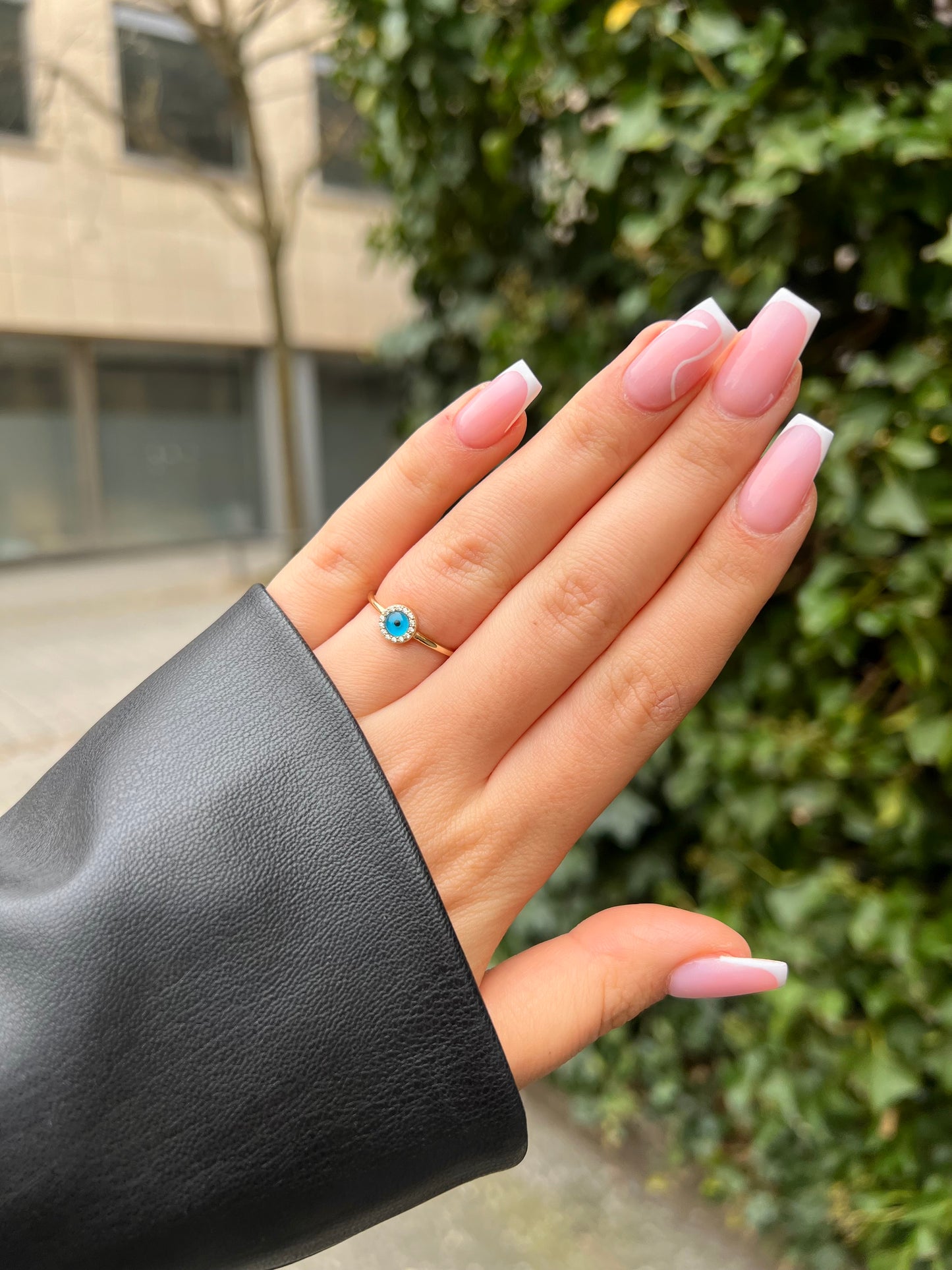 Gold Ring - Nazar mit Zirkonia