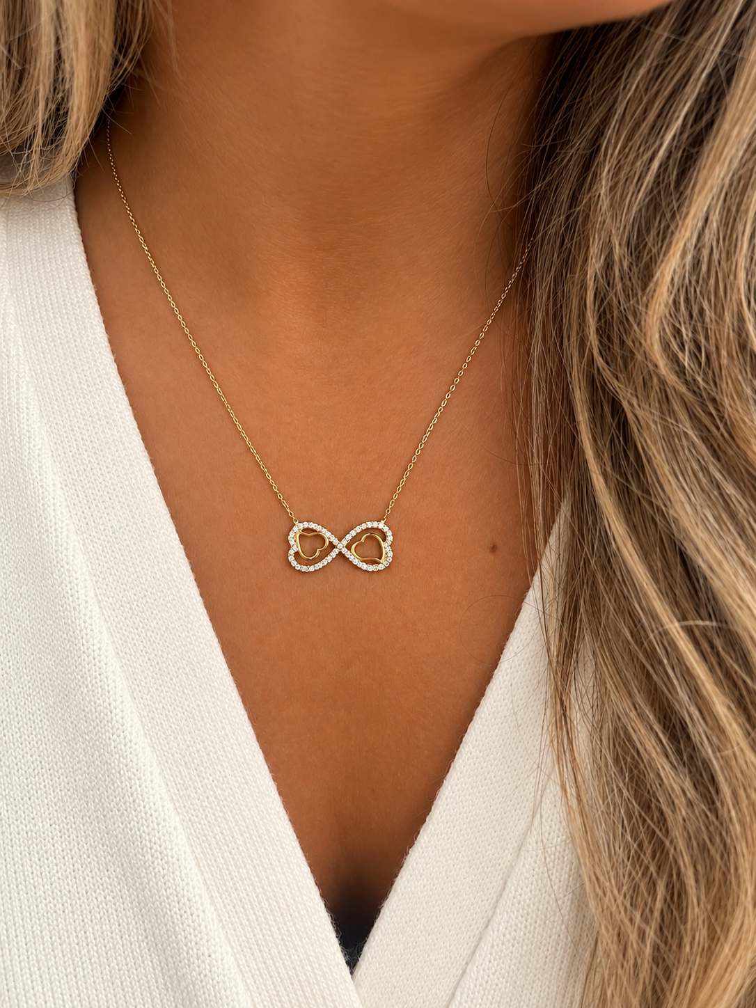 Gold Halskette - Unendliche Liebe