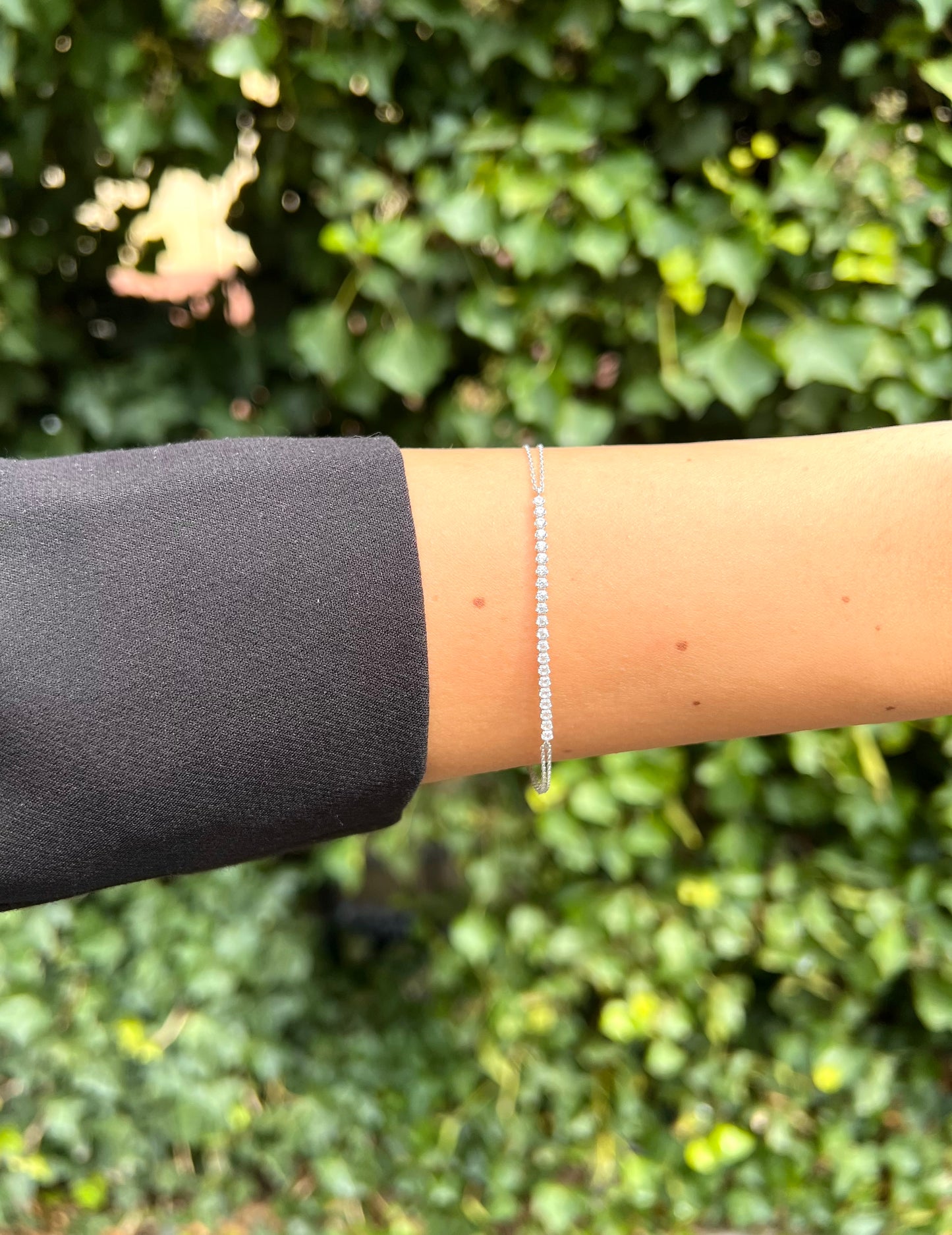 Weißgold Armband - Tennis