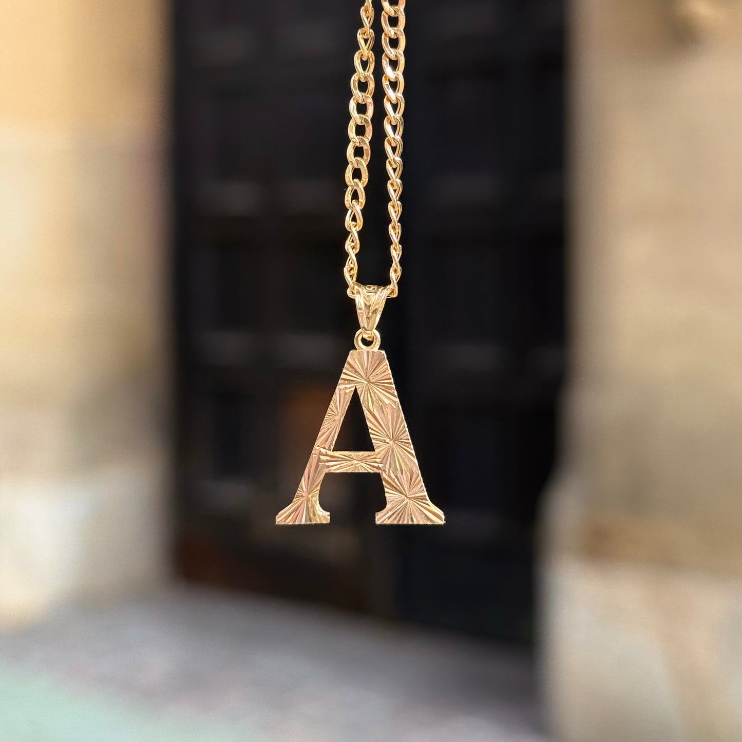 Gold Anhänger - Buchstabe A