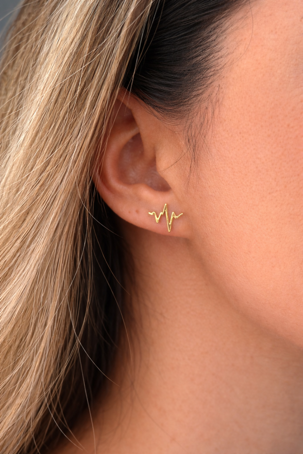 Gold Ohrringe - Heartbeat