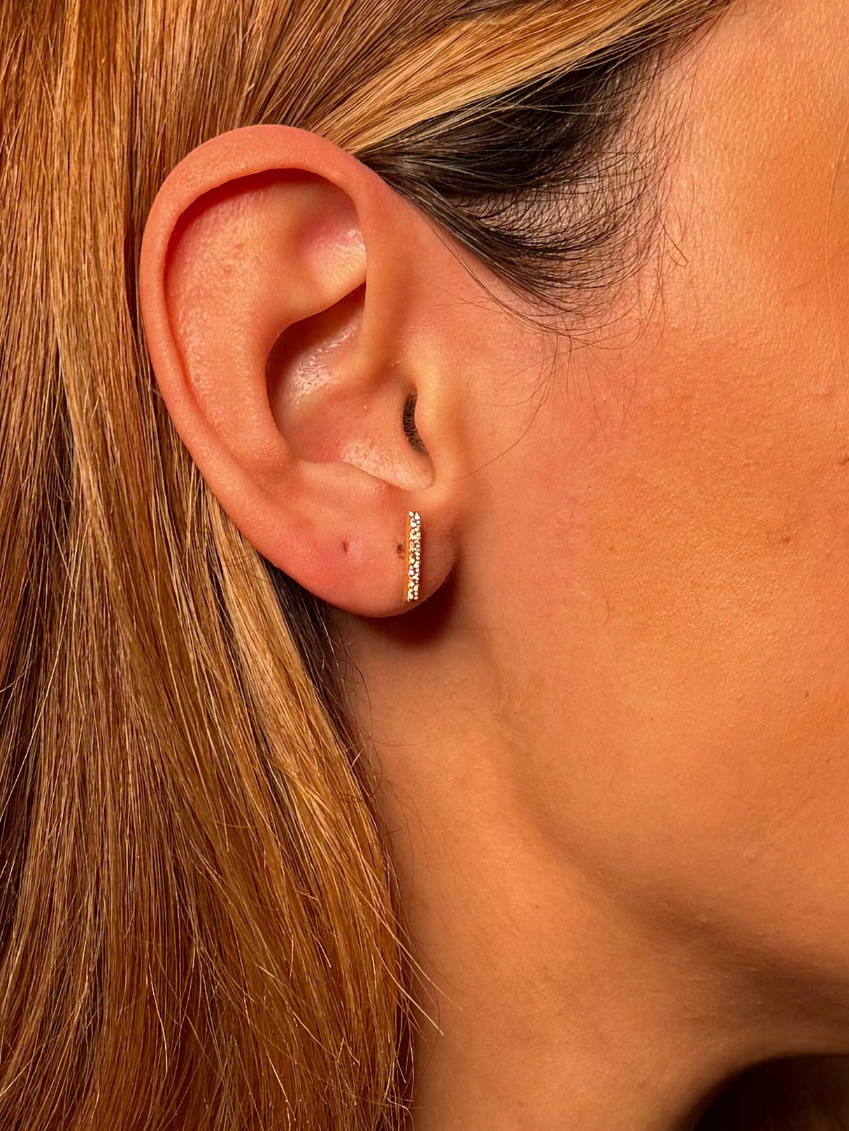 Gold Ohrringe - Zirkonia Line