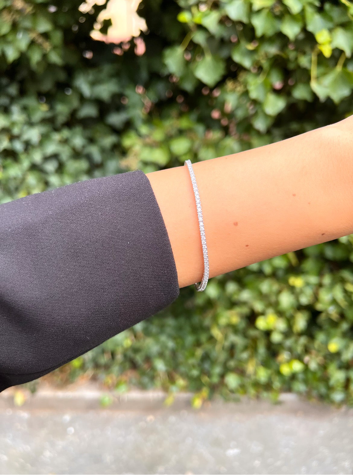 Weißgold Armband - Tennis