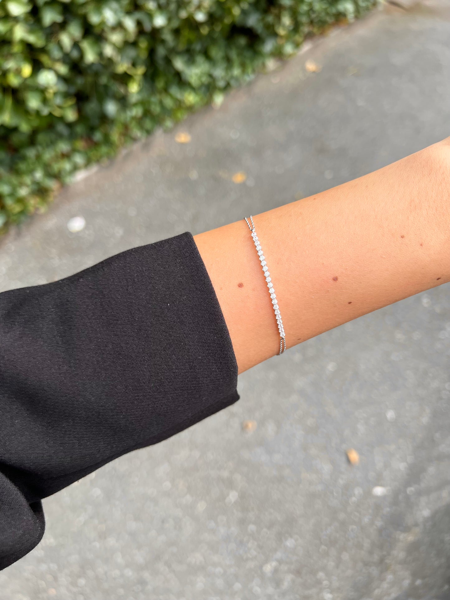 Weißgold Armband - Tennis