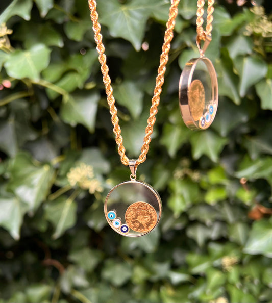 585 GOLD / 22 KARAT ANHÄNGER - REŞAT CAM ÇERÇEVE