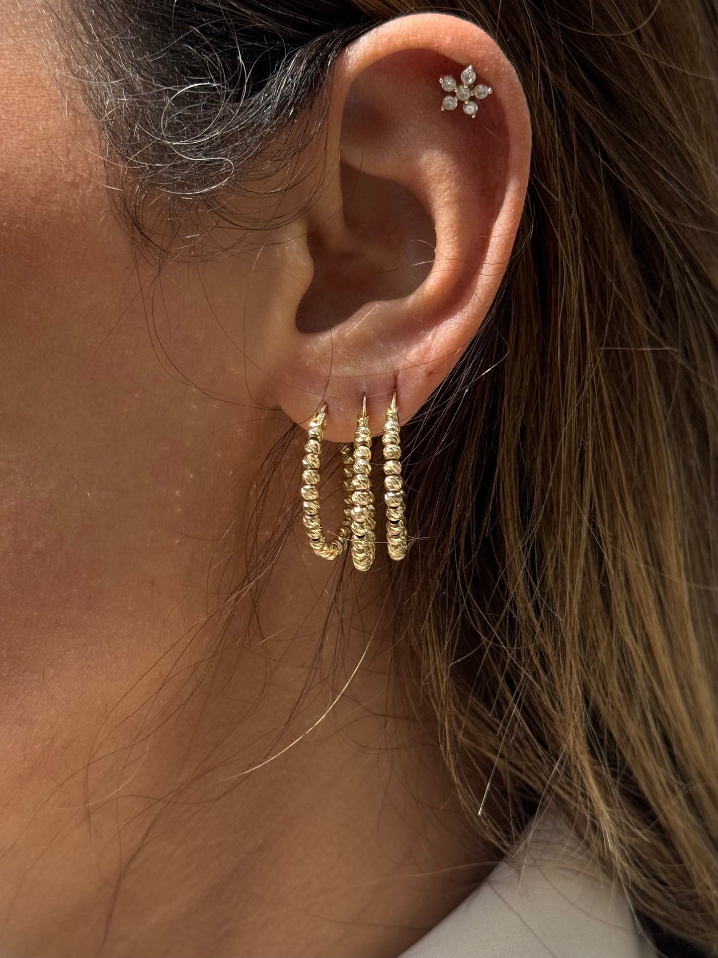 Dorika Creolen 585er Gold