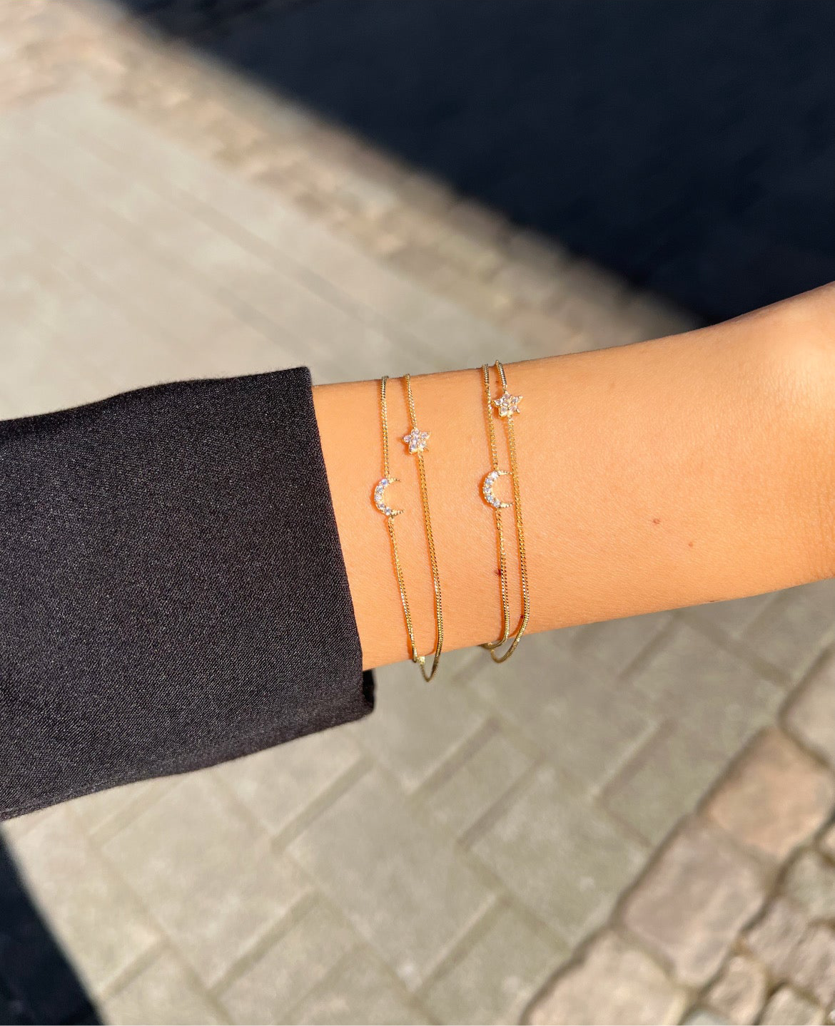 Gold Armband - Ay ve Yildiz