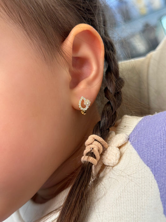 Gold Kinder Ohrringe - Mini Flower