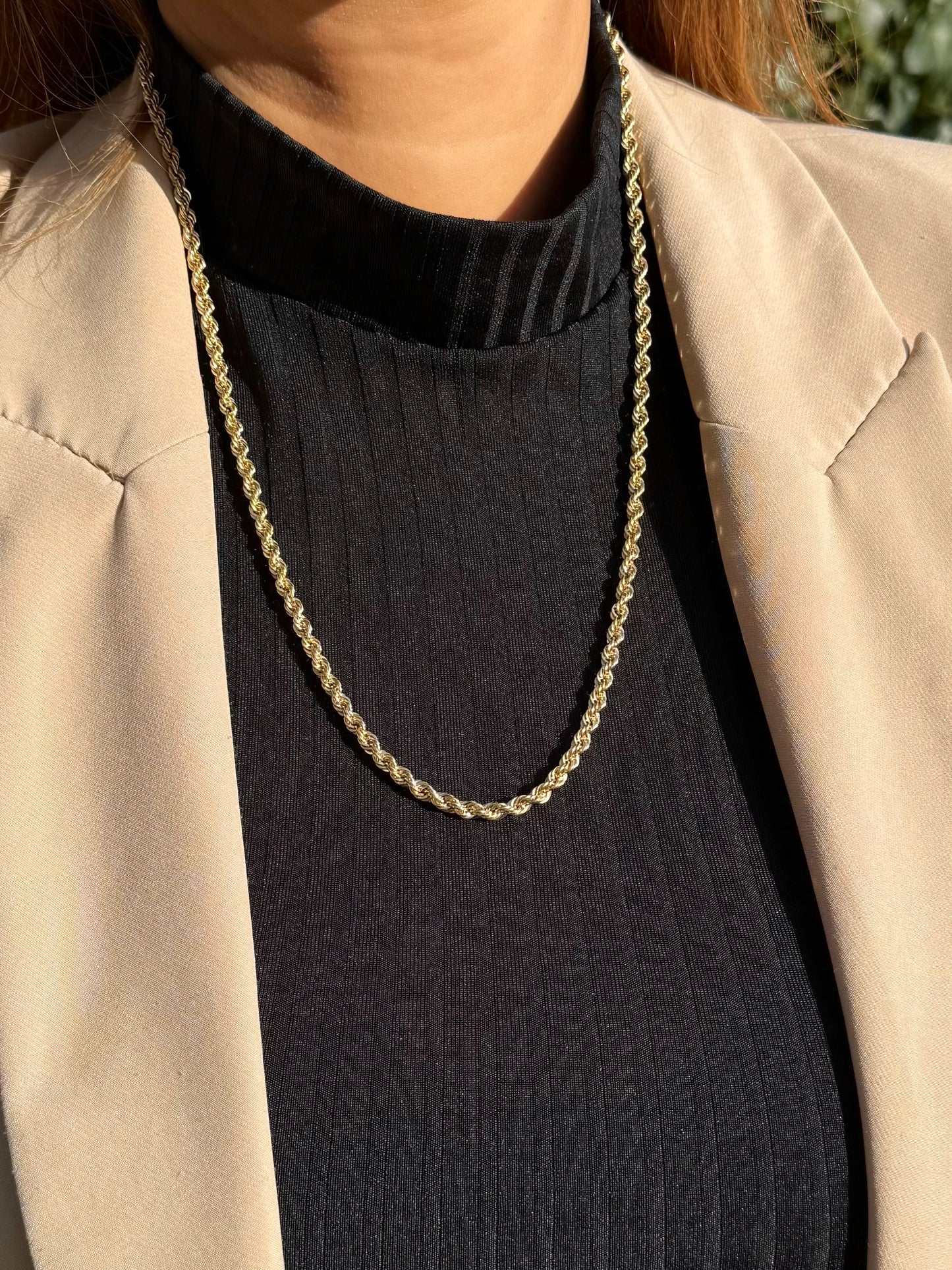 Gold Halskette - Kordel