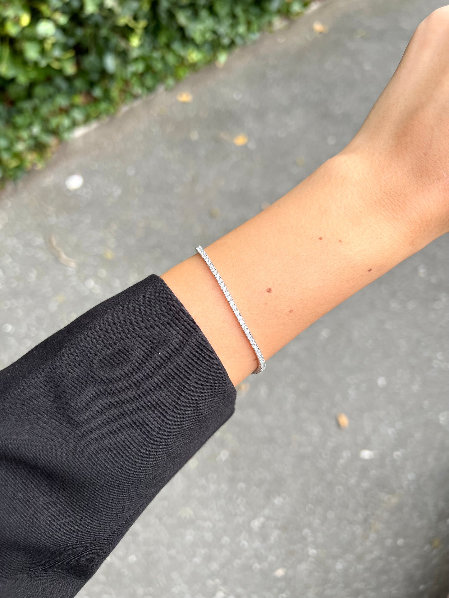 Weißgold Armband - Tennis