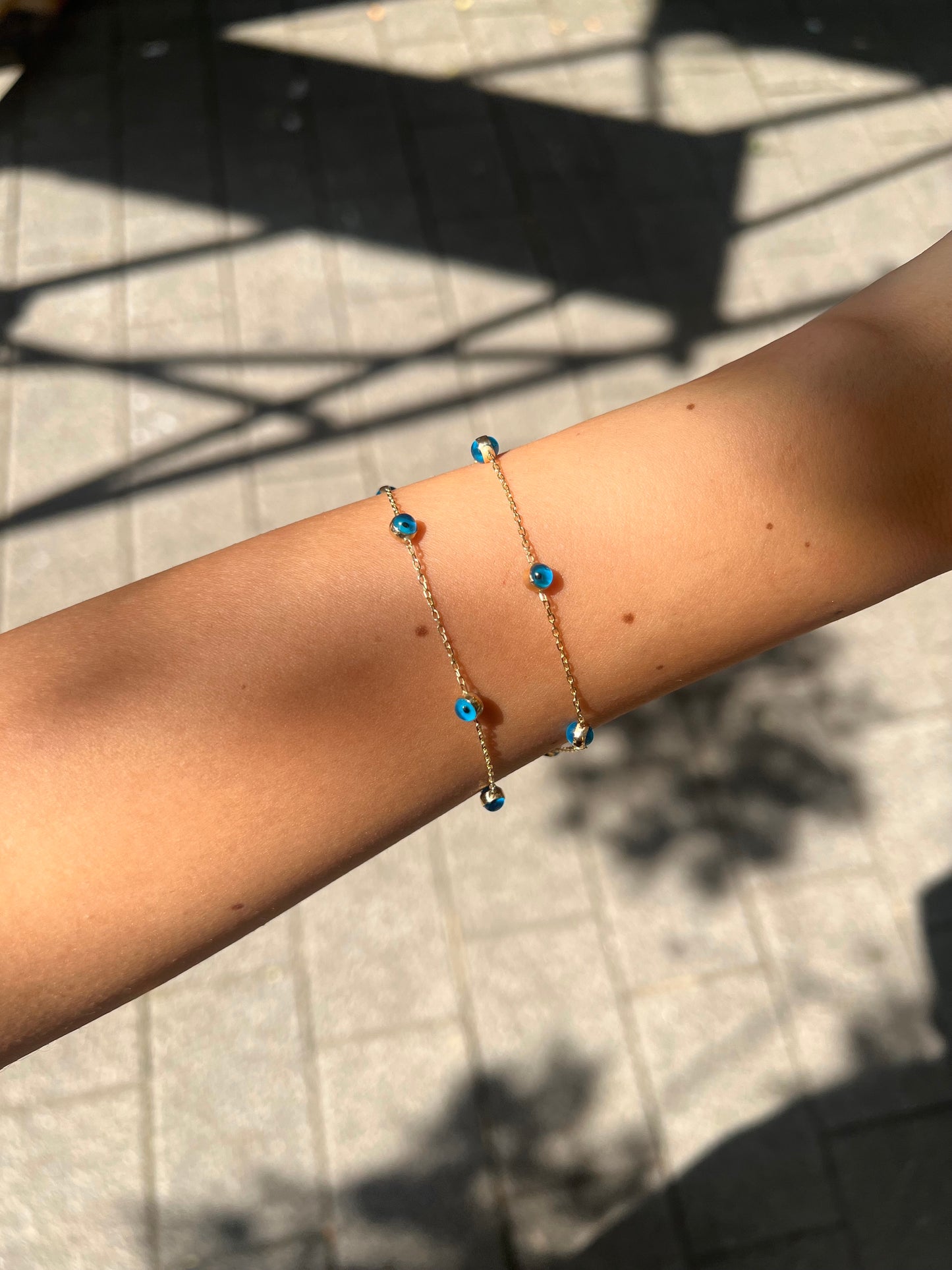 Gold Armband - Nazar Circle