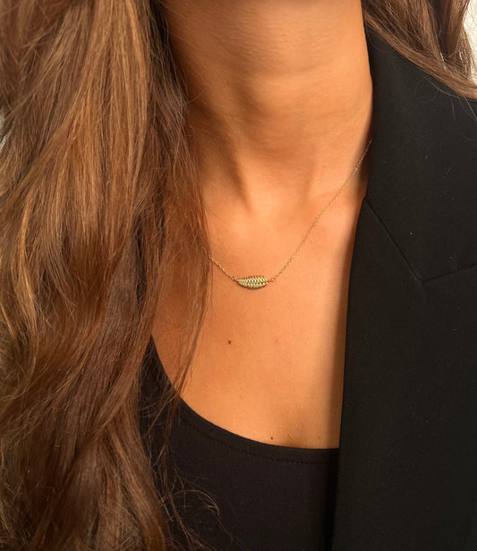 585 GOLD HALSKETTE - BLÜTE