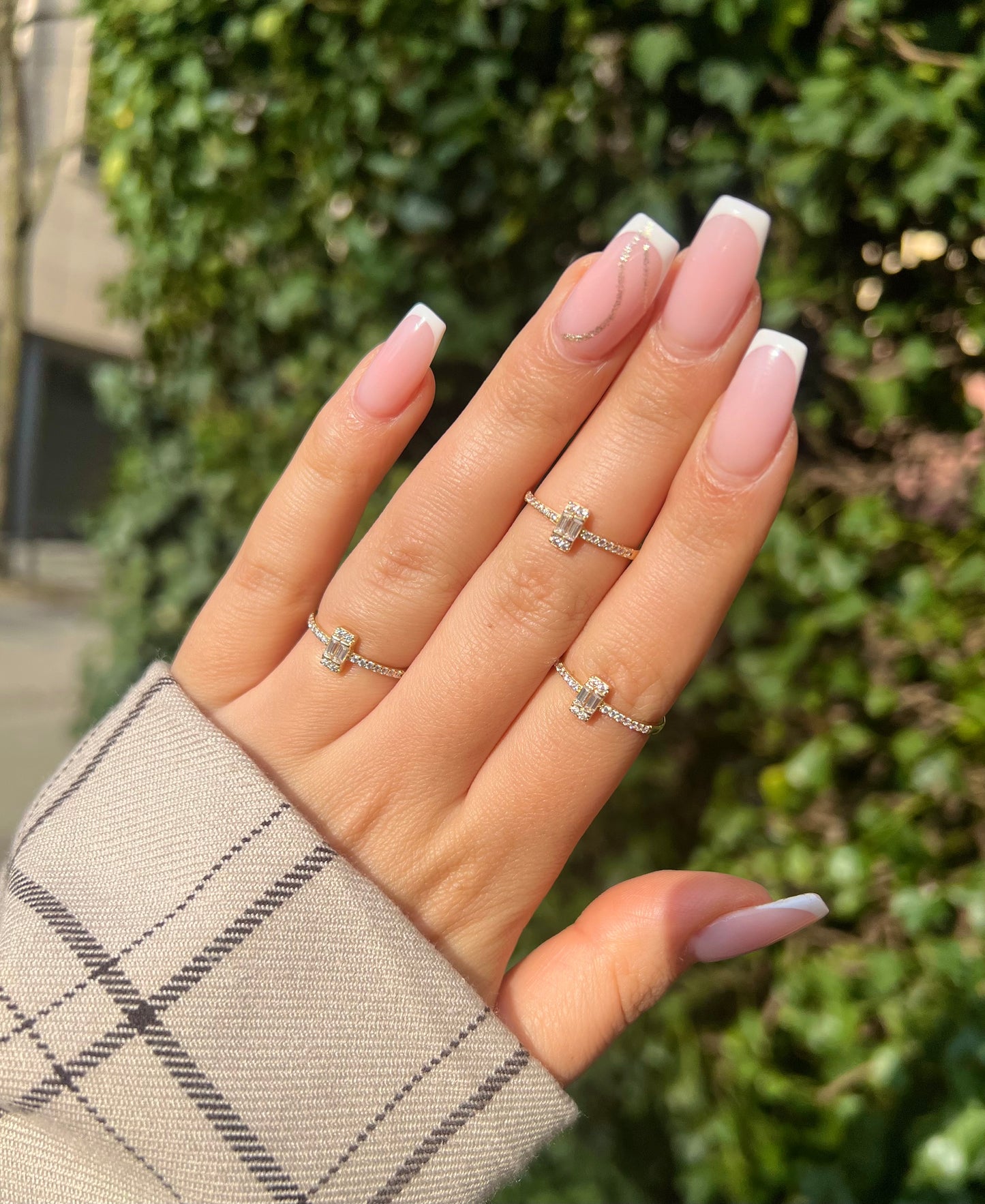 Gold Ring - Doppel Baguette