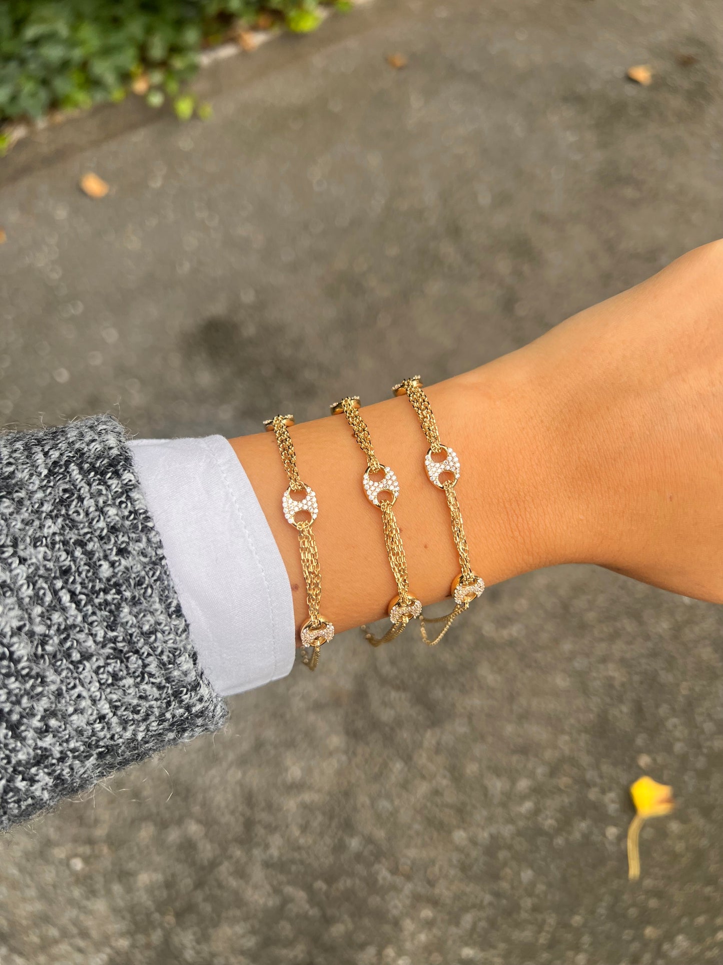 Gold Armband - Kettenmodell