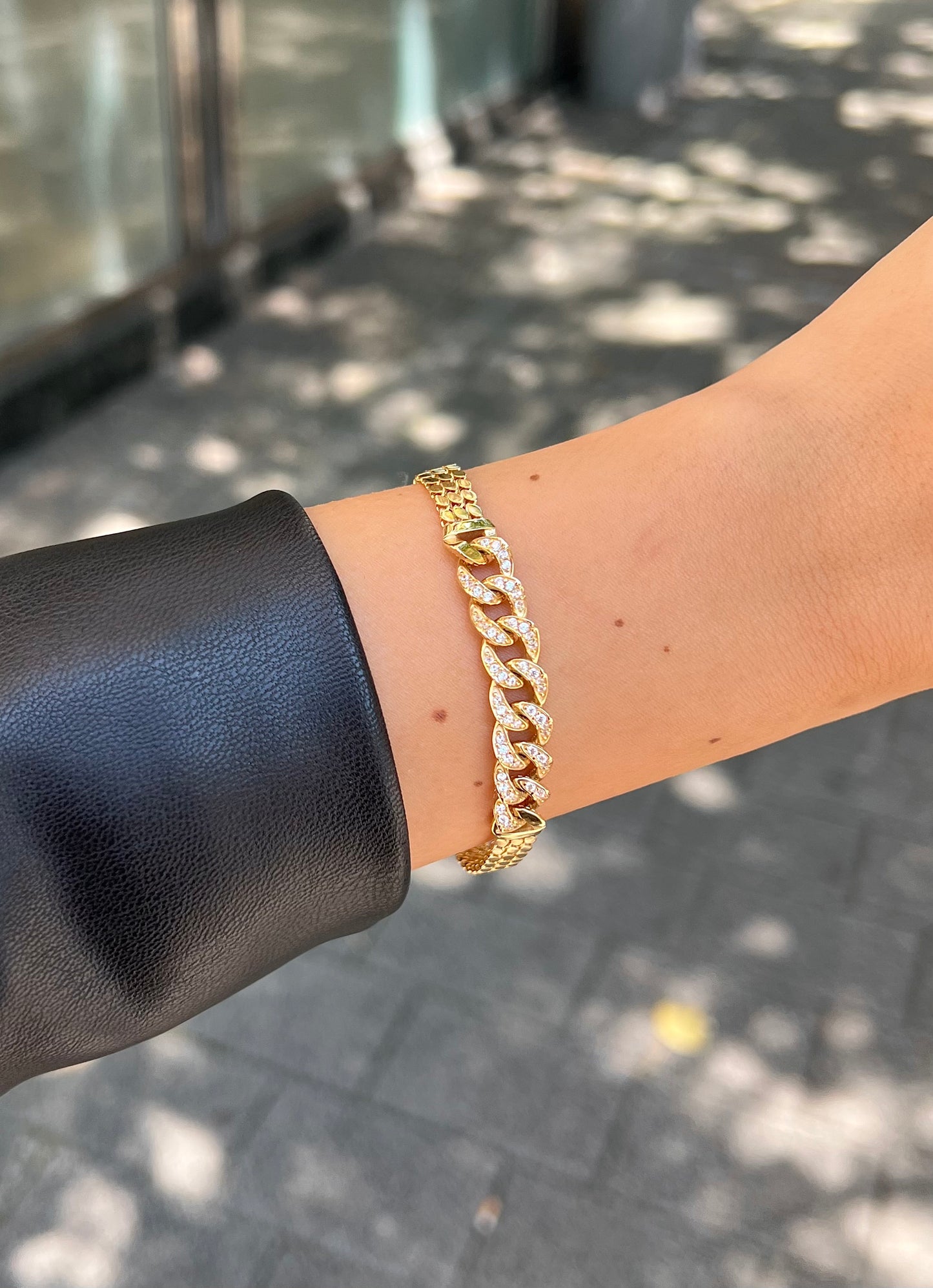 Gold Armband - Ketten Optik