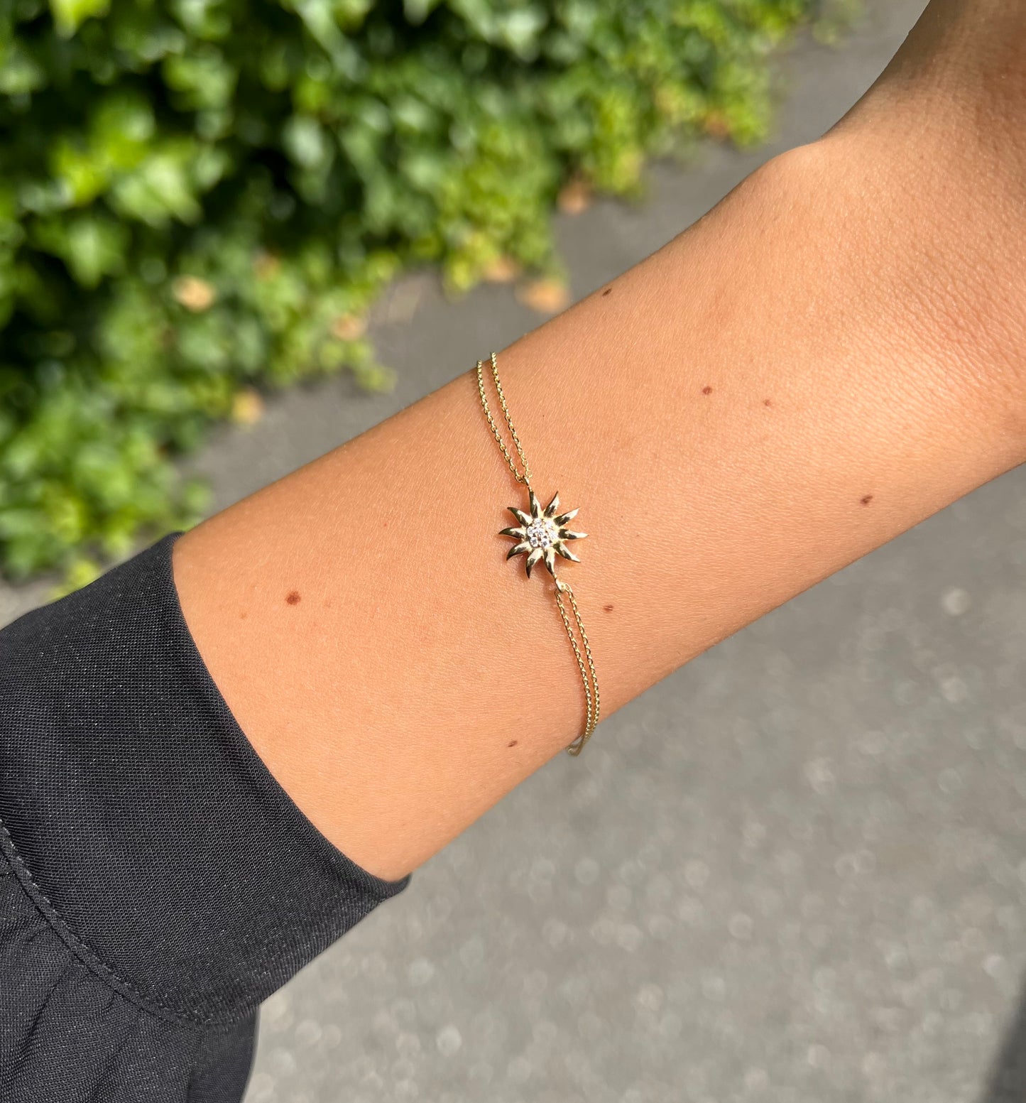 Gold Armband - Frühlingsblume
