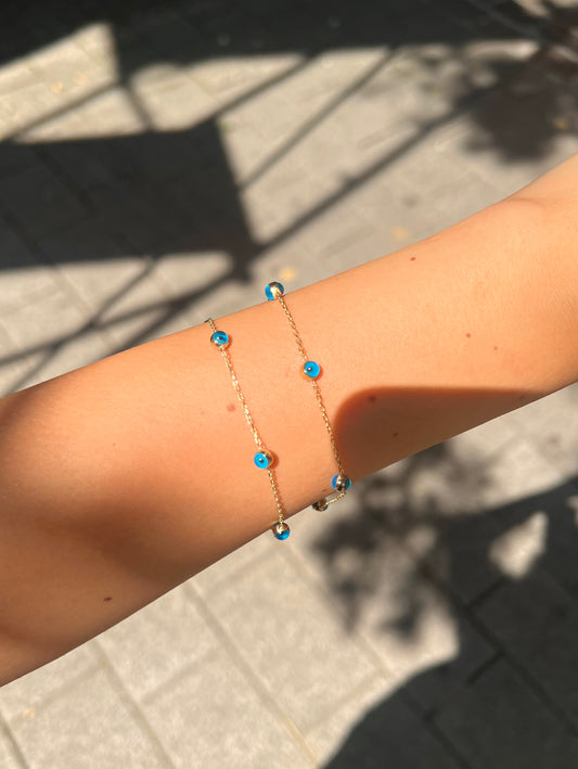 Gold Armband - Nazar Circle