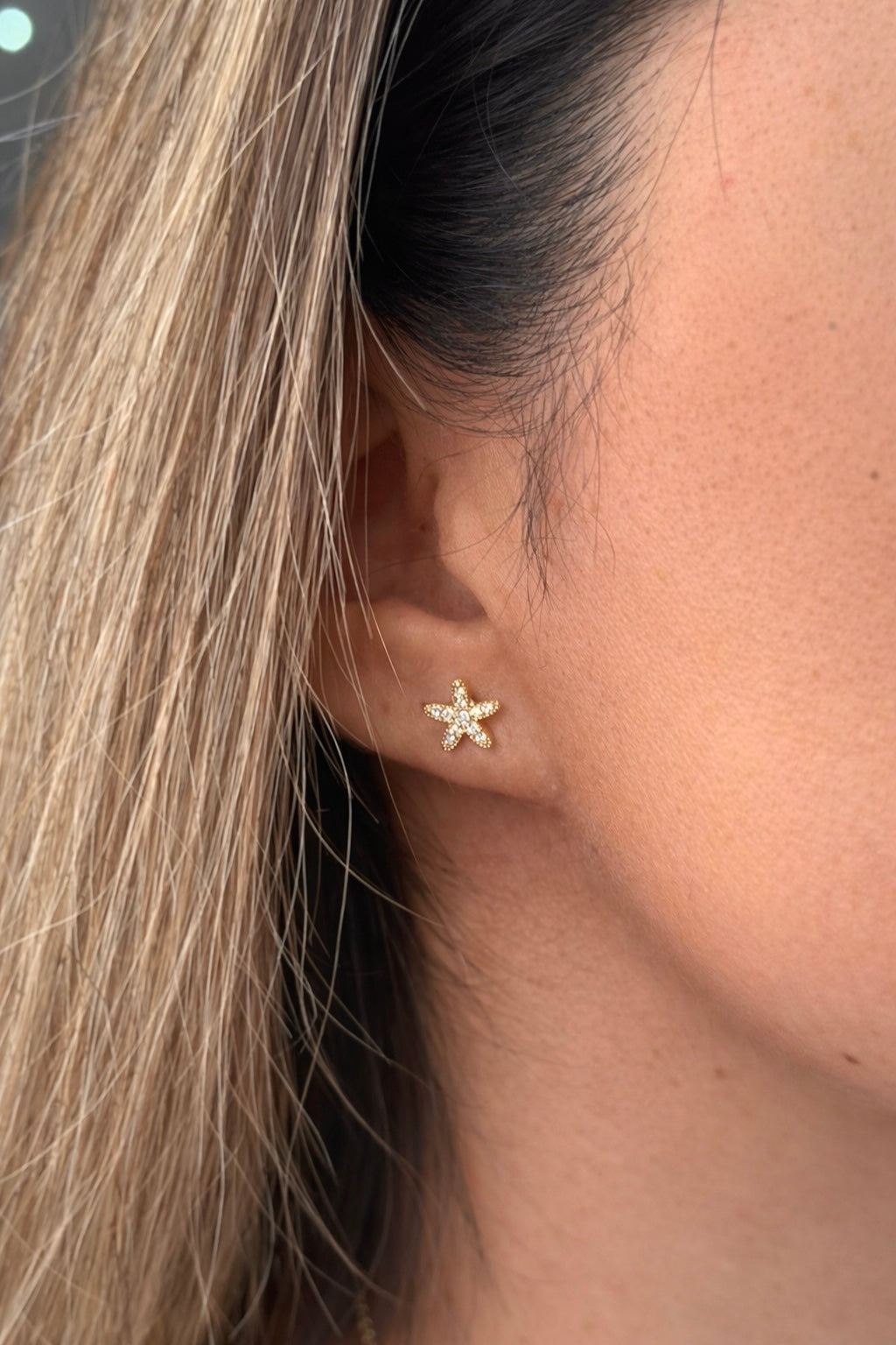 Gold Ohrringe - Golden Star