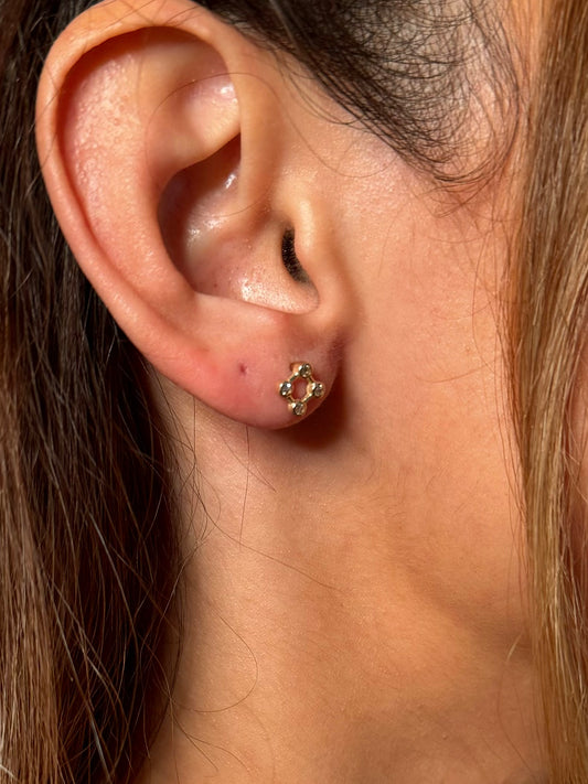 Gold Ohrstecker - Fantasie Design