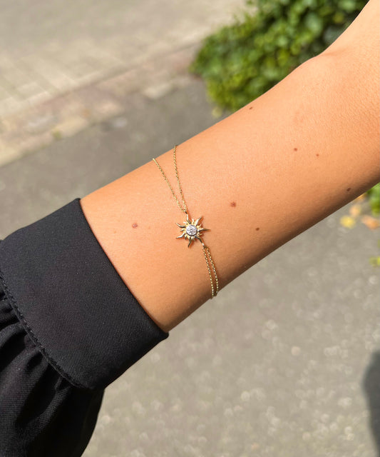 Gold Armband - Flower