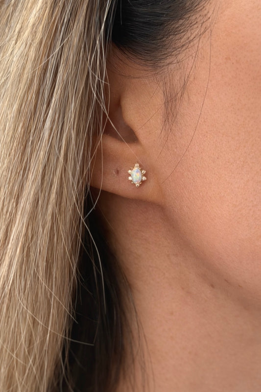 Gold Ohrringe - Stella White