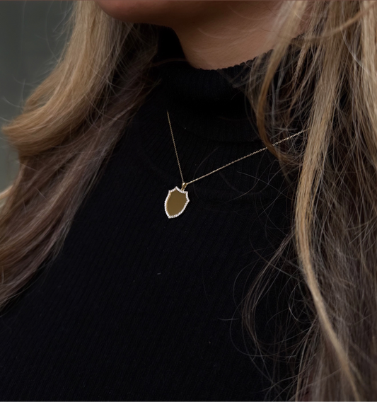 Gold Halskette - Plattenkette