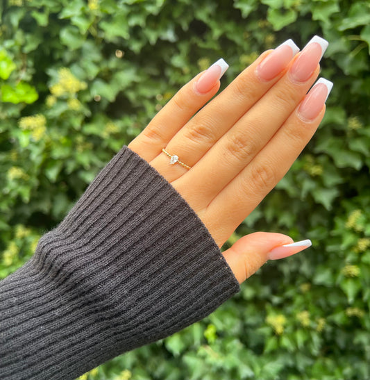 585 GOLD RING - TROPFEN