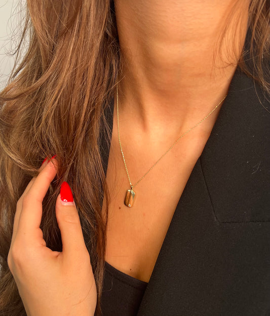 585 GOLD HALSKETTE - PLATTE