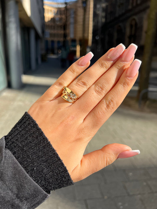 585 GOLD RING - KETTEN DESIGN
